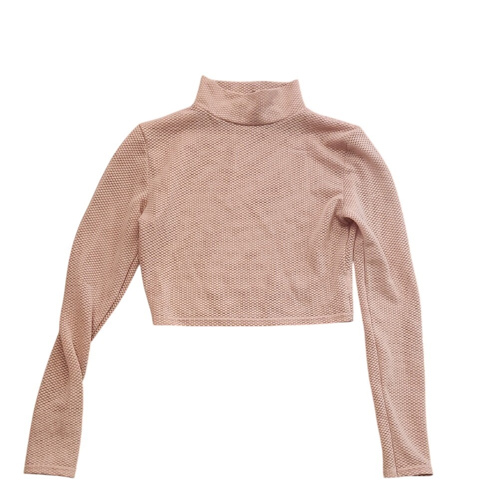 Missguided X Carli Bybel Cropped Mesh Long Sleeve Mock Neck Fairy Glam Baddie 4‎